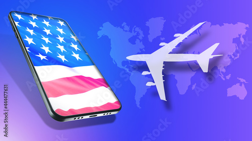 Air ticket booking concept....
