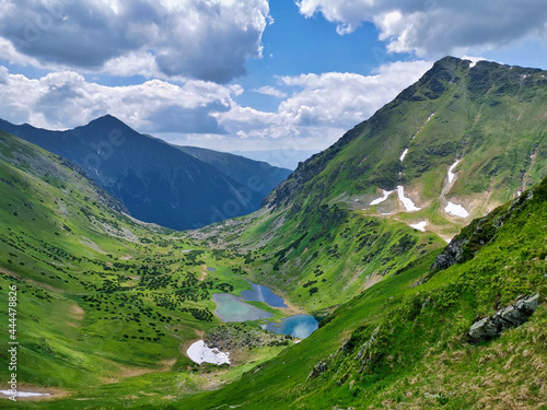 Mountain lakes in the valley below Mount Jakubina