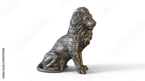 Sliced Lion Sculpture