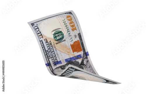 New US Dollar, American Banknote, Curled Banknote Money