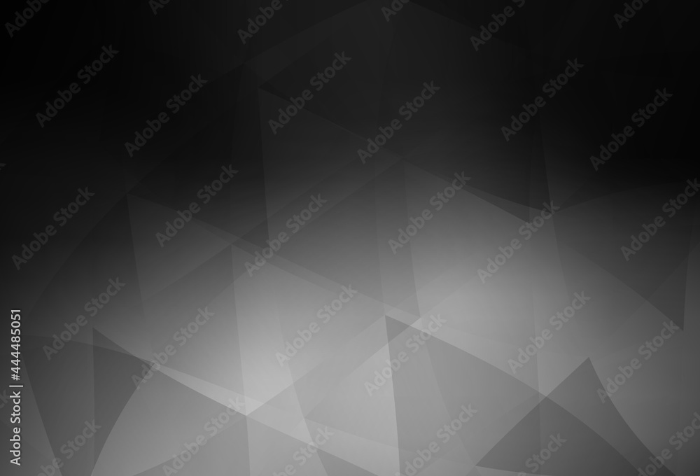 Obraz premium Dark Gray vector gradient triangles texture.