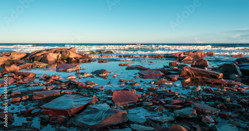 sunset over the sea