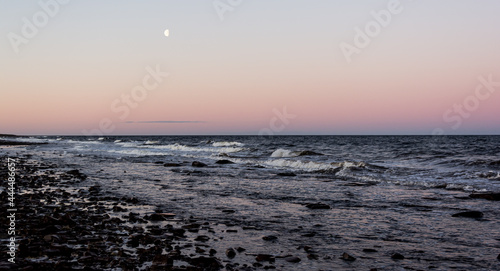 sunset over the sea