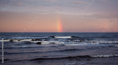 sunset over the sea