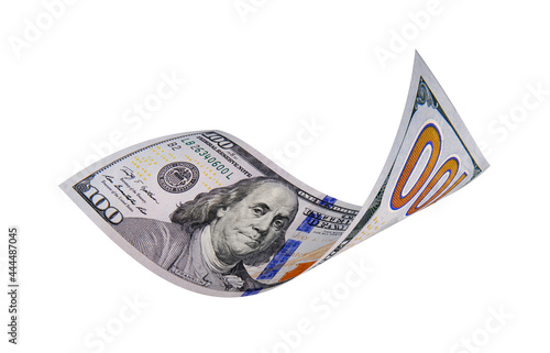 New US Dollar, American Banknote, Curled Banknote Money
