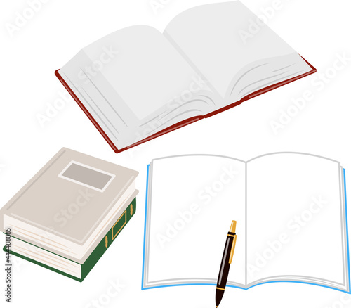 開いたノートと辞書