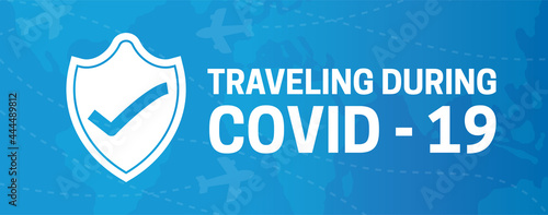 Traveling During Covid-19 Banner Illustration