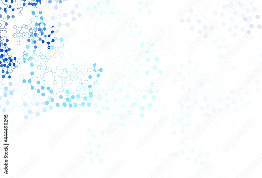 Light BLUE vector pattern with artificial intelligence network.