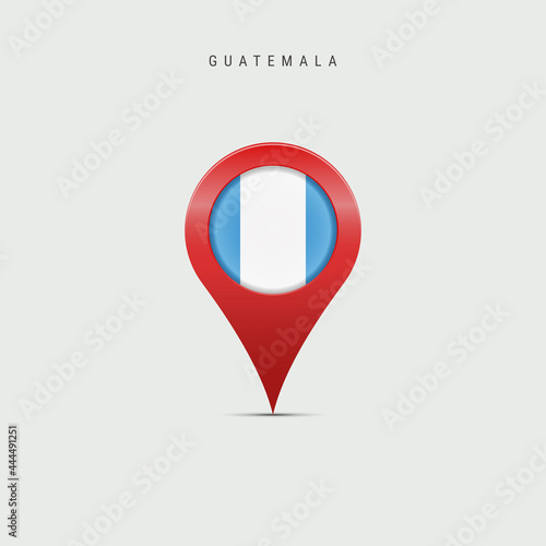 Free Download Teardrop map marker with flag of Guatemala. Vector illustration - GFXLoad