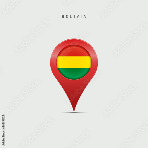 Teardrop map marker with flag of Bolivia. Vector illustration Free Download Teardrop map marker with flag of Bolivia. Vector illustration - GFXLoad