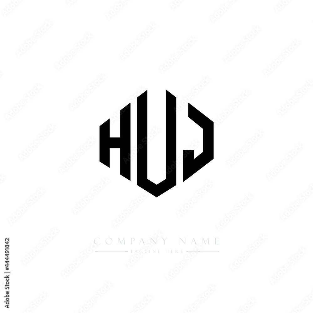 HUJ letter logo design with polygon shape. HUJ polygon logo monogram. HUJ cube logo design. HUJ hexagon vector logo template white and black colors. HUJ monogram, HUJ business and real estate logo. HUJ letter logo design with polygon shape. HUJ polygon logo monogram. HUJ cube logo design. HUJ hexagon vector logo template white and black colors. HUJ monogram, HUJ business and real estate logo.