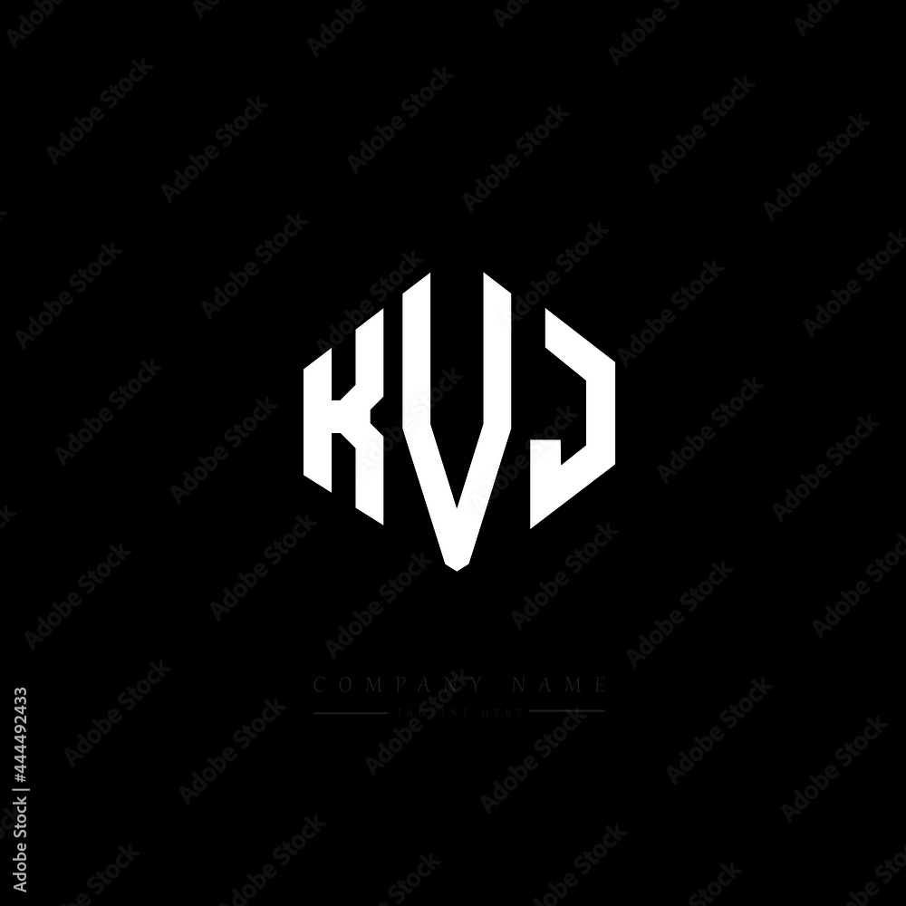 KVJ letter logo design with polygon shape. KVJ polygon logo monogram. KVJ cube logo design. KVJ hexagon vector logo template white and black colors. KVJ monogram, KVJ business and real estate logo. KVJ letter logo design with polygon shape. KVJ polygon logo monogram. KVJ cube logo design. KVJ hexagon vector logo template white and black colors. KVJ monogram, KVJ business and real estate logo.