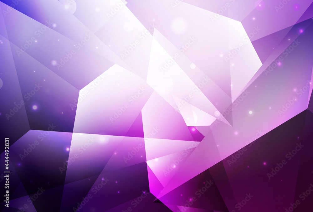 Light Purple, Pink vector template with crystals, triangles. Light Purple, Pink vector template with crystals, triangles.