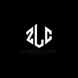 ZLC letter logo design with polygon shape. ZLC polygon logo monogram. ZLC cube logo design. ZLC hexagon vector logo template white and black colors. ZLC monogram, ZLC business and real estate logo. 