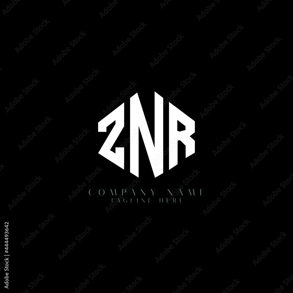 ZNR letter logo design with polygon shape. ZNR polygon logo monogram. ZNR cube logo design. ZNR hexagon vector logo template white and black colors. ZNR monogram, ZNR business and real estate logo. ZNR letter logo design with polygon shape. ZNR polygon logo monogram. ZNR cube logo design. ZNR hexagon vector logo template white and black colors. ZNR monogram, ZNR business and real estate logo.