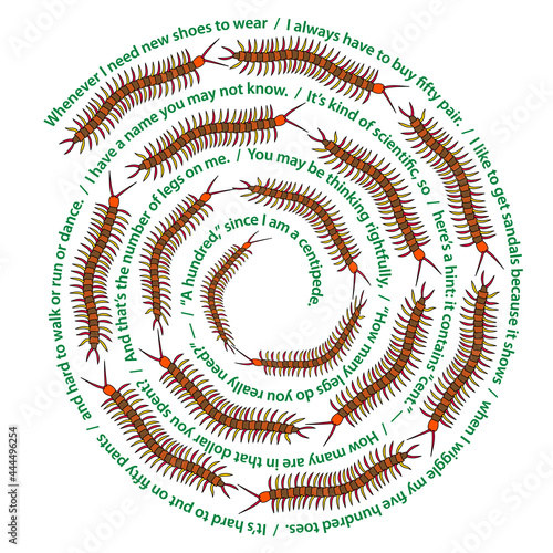 Centipede poem for kids