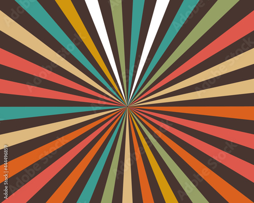 Colorful (Vintage Style) shiny starburst background, abstract texture,vector illustration.