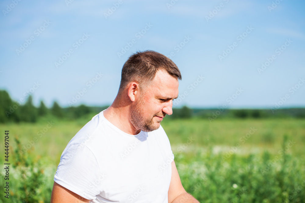 Close up portrait of a young brunette man Close up portrait of a young brunette man
