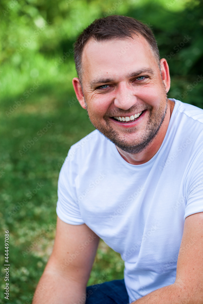 Close up portrait of a young brunette man Close up portrait of a young brunette man