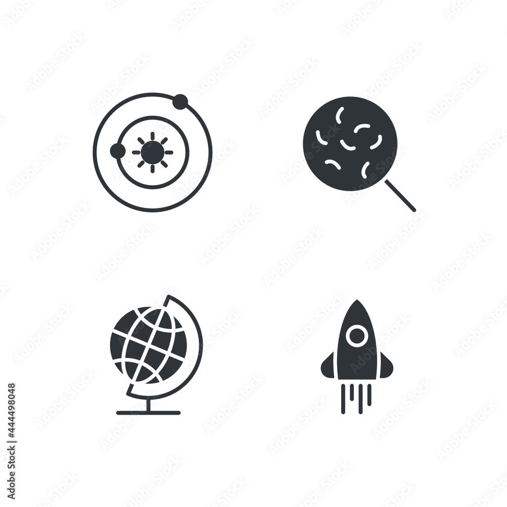 Fototapeta premium science set icon, isolated science set sign icon, vector illustration