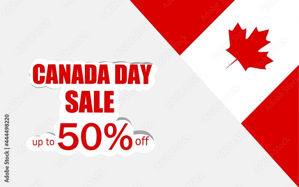 Canada day sale promotion