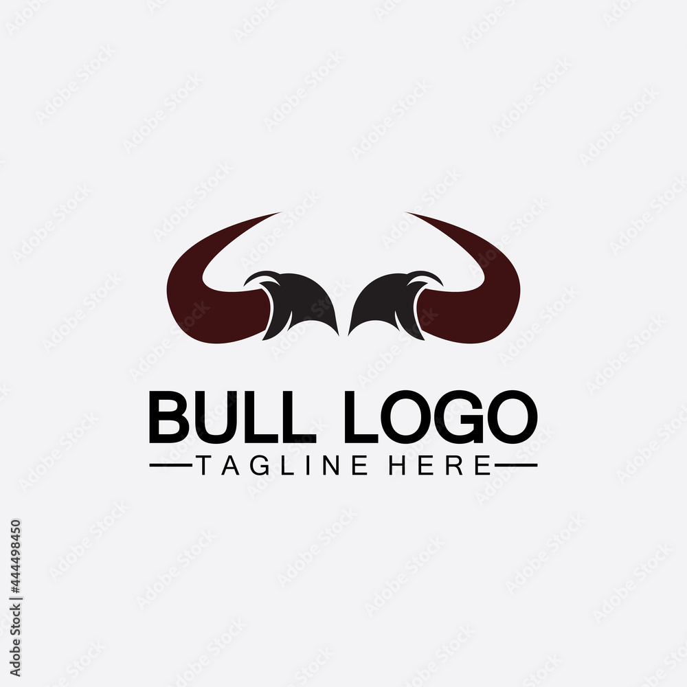Bull horn logo and symbol template icons app Bull horn logo and symbol template icons app