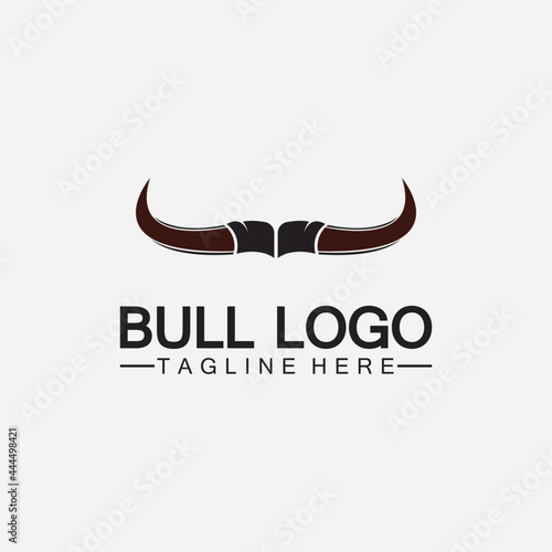 Bull horn logo and symbol template icons app
