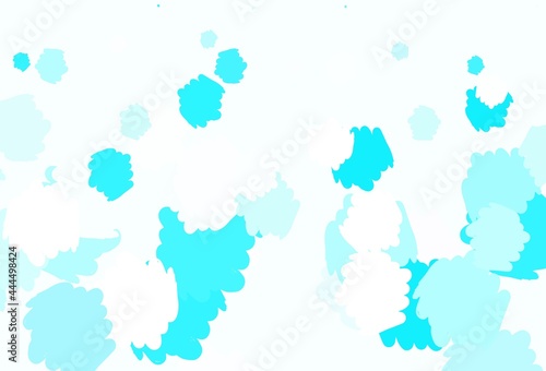 Light Pink  Blue vector template with chaotic shapes.