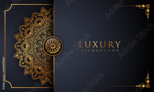 Luxury mandala background with golden arabesque pattern Arabic Islamic east style. decorative mandala for print, poster, cover, brochure, flyer, banner.