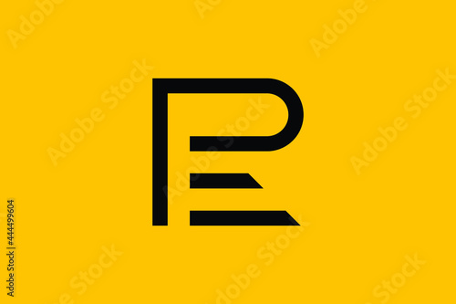 EP letter logo design on luxury background. PE monogram initials letter logo concept. EP icon design. PE elegant and Professional letter icon design on black background. E P PE EP