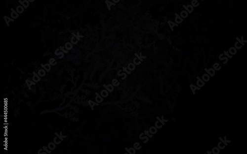 Dark Gray vector abstract design with trees, branches.
