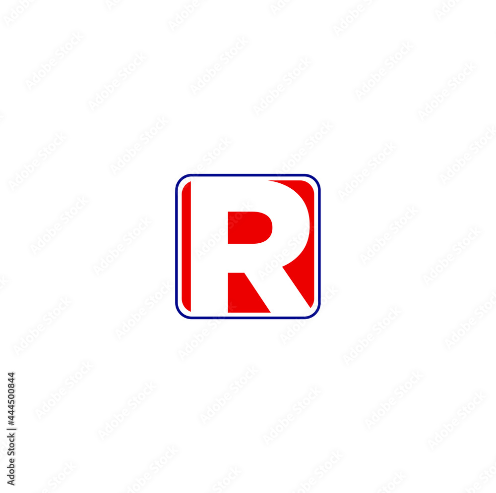 R company monogram. Company name initial letter R. R company monogram. Company name initial letter R.