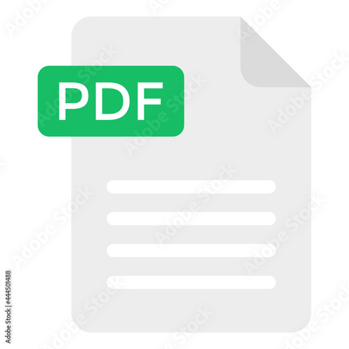 A creative design icon of pdf file