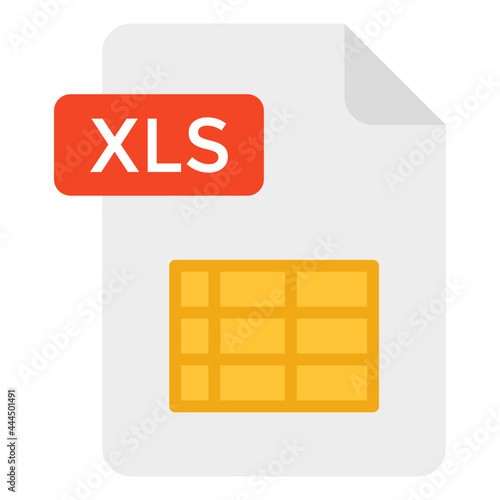A creative design icon of excel file format