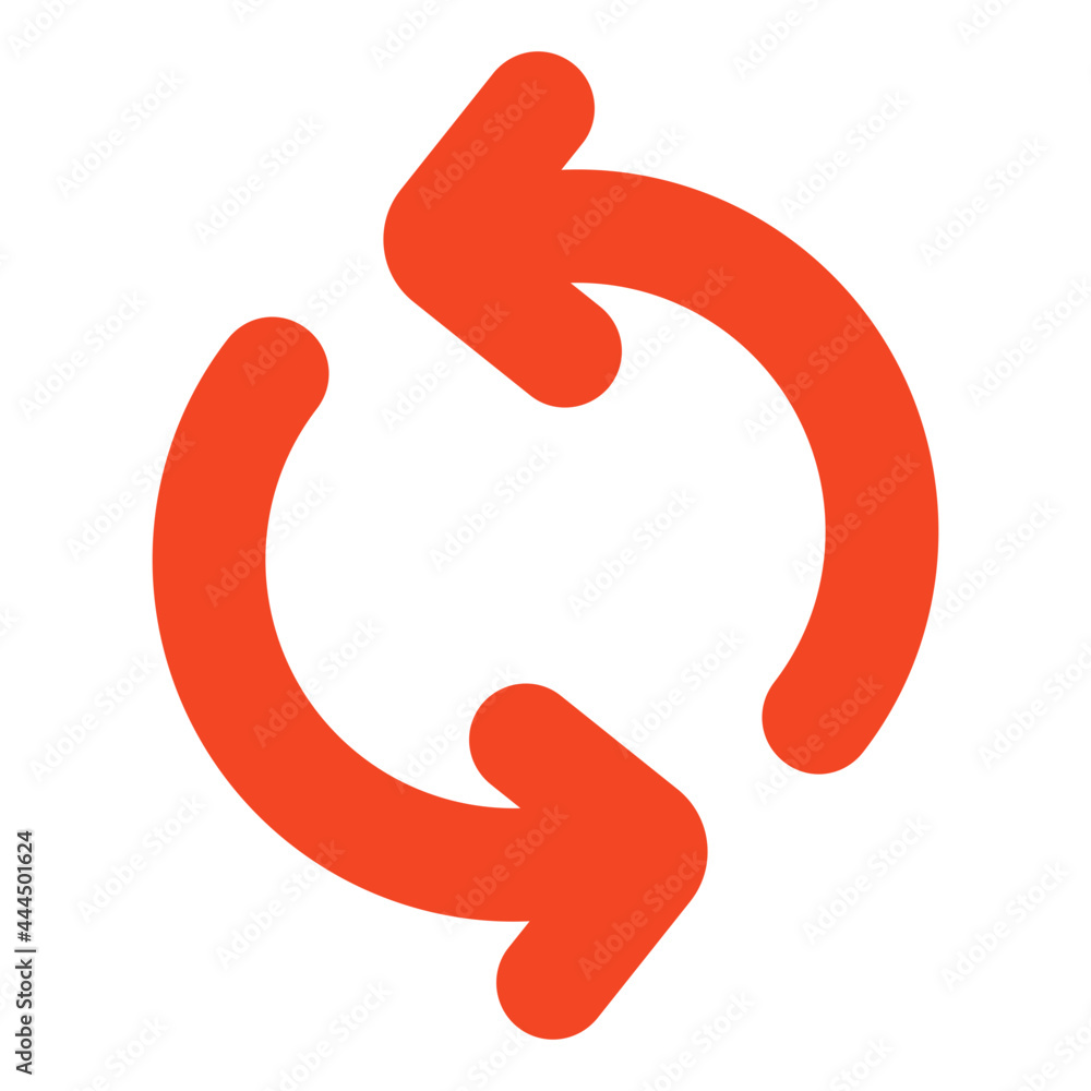 A colorful design icon of syncing arrows A colorful design icon of syncing arrows