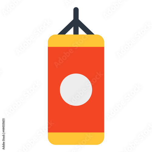 A modern design icon of punching bag