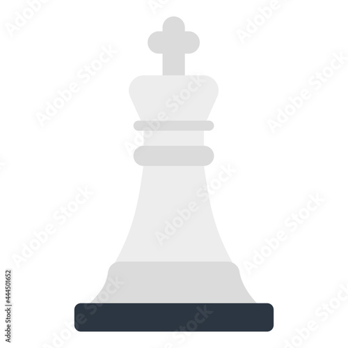 Strategy game icon, flat design of chess pawn © Vectorslab