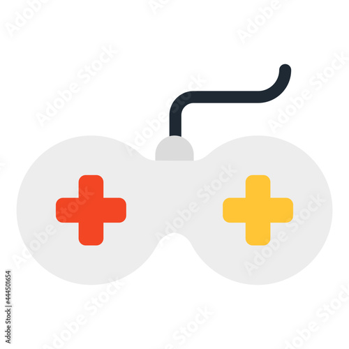 An editable design icon of gamepad