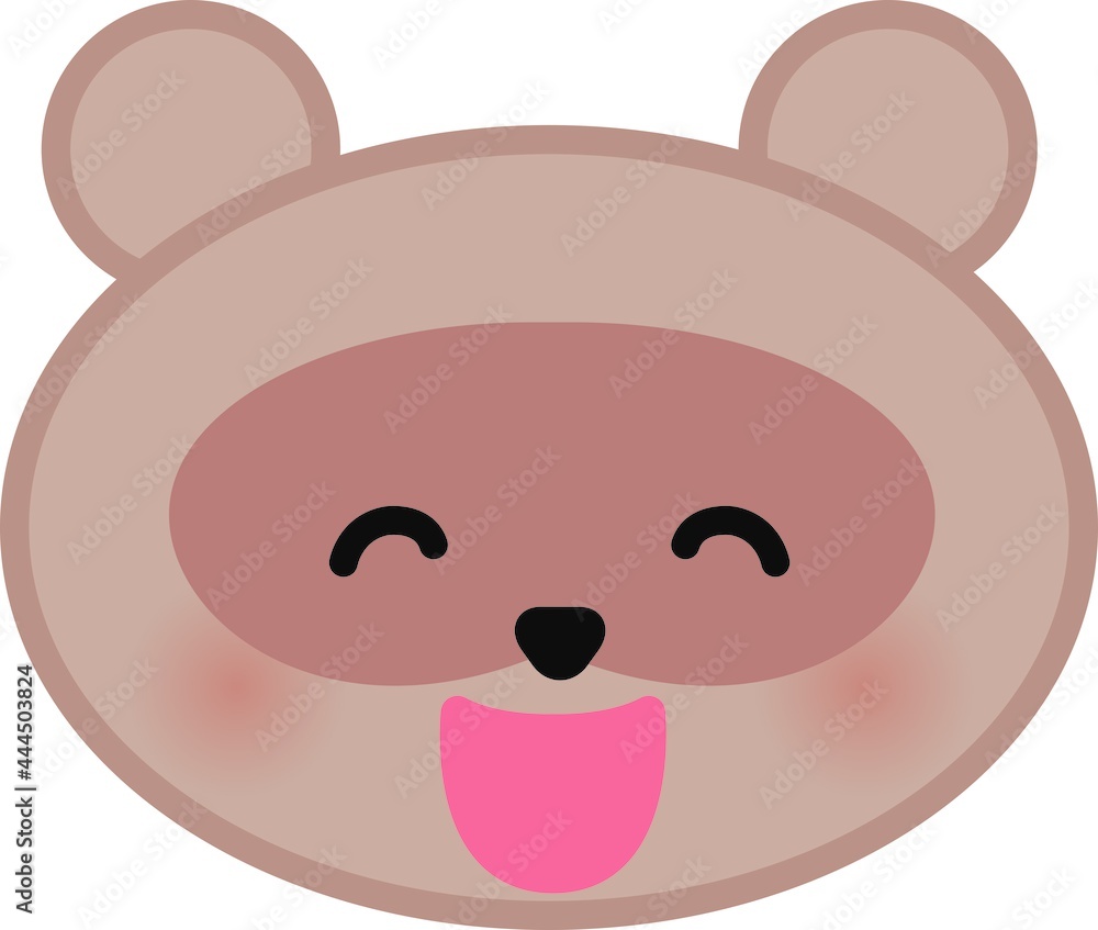 タヌキの顔イラスト タヌキの顔イラスト