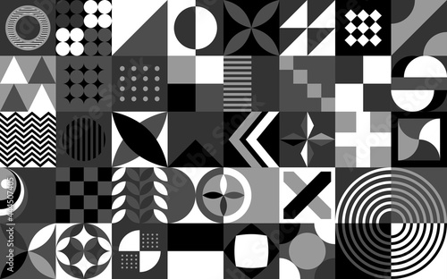 Neo Geometric Flat Seamless Background pattern abstract vector for poster flyer