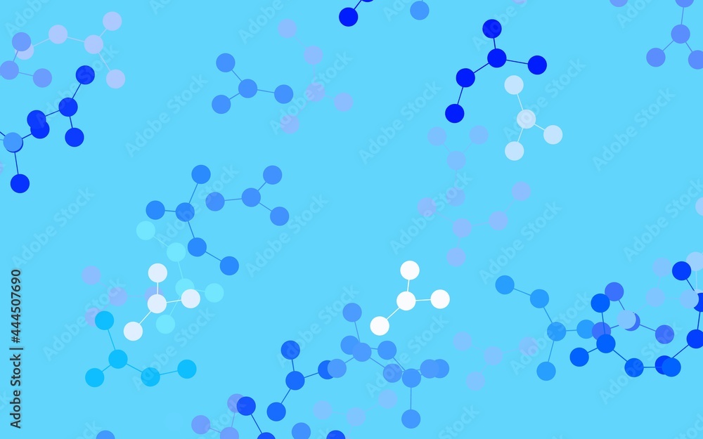 Light BLUE vector pattern with artificial intelligence network.