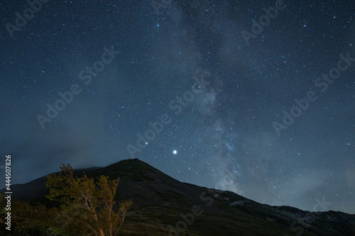 starry night sky in mountain © Shohei