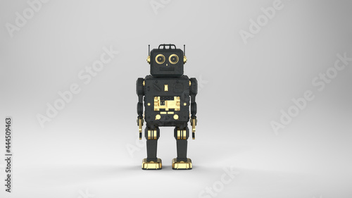 black ai robot