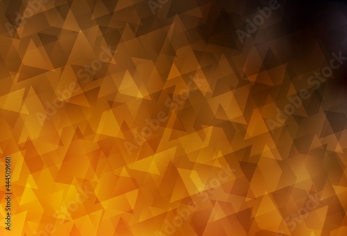 Dark Orange vector layout with lines, rectangles.