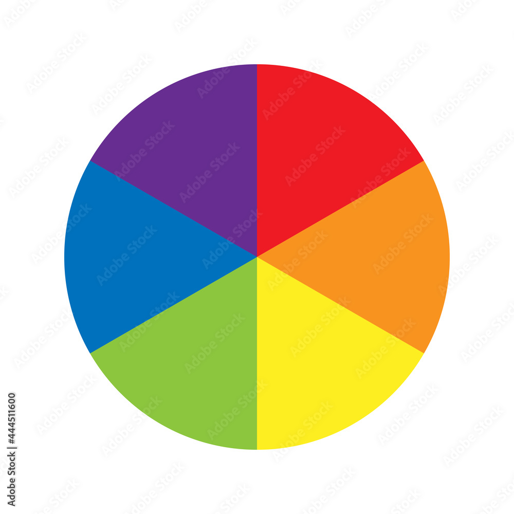 Color wheel pallet spectrum Different color circle