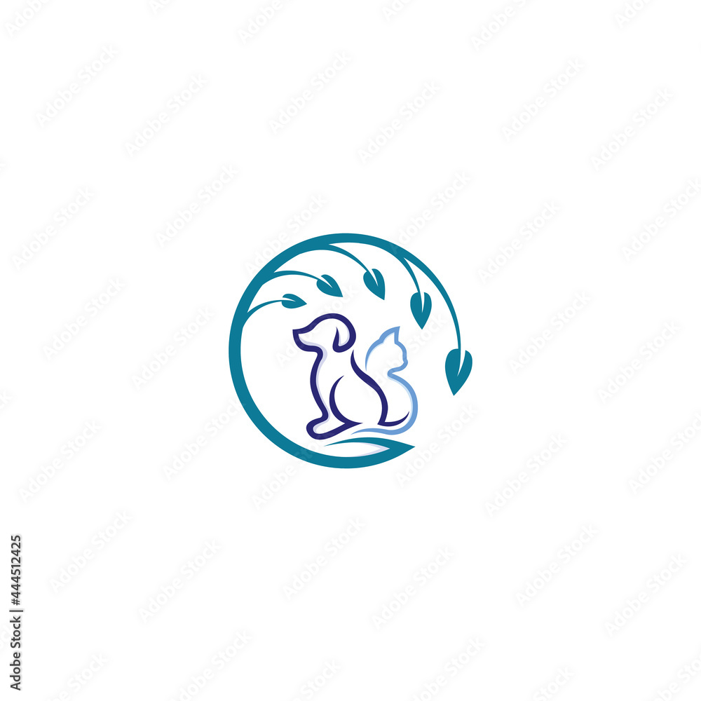 modern pet care logo design