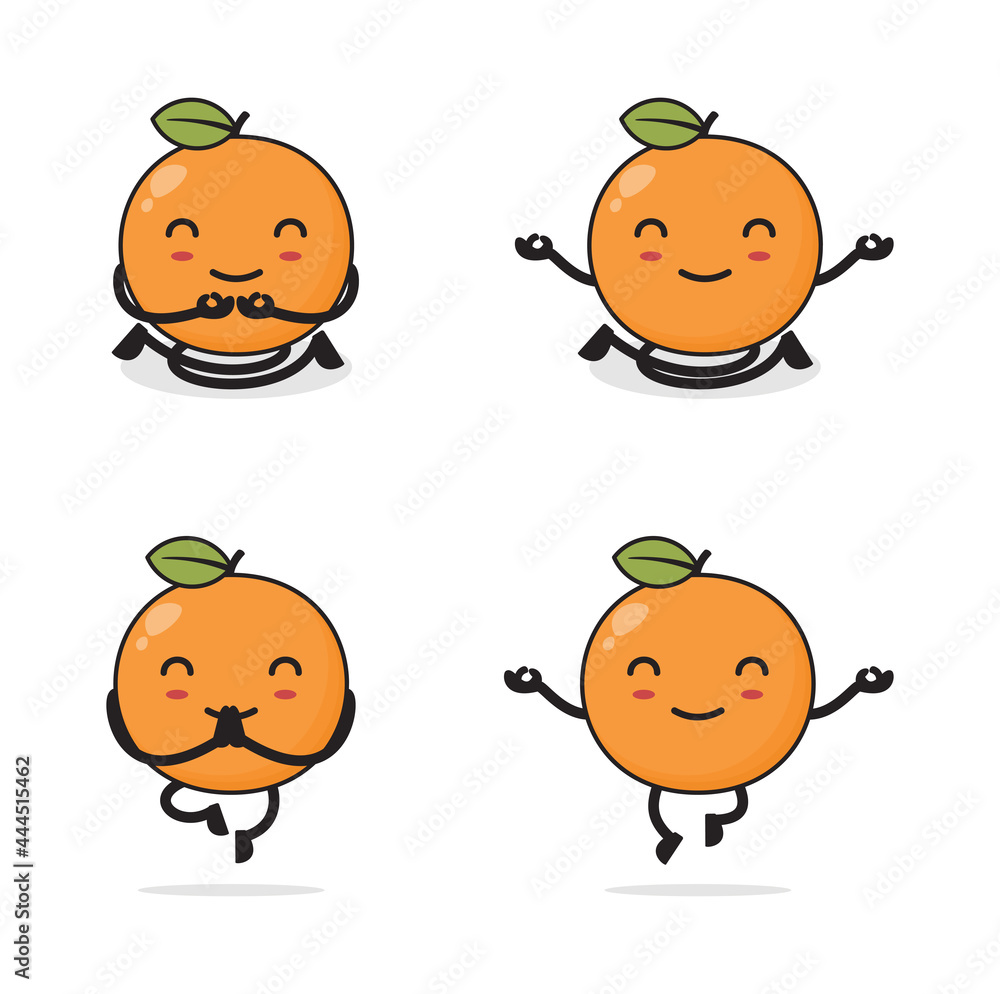 orange fruit cartoon character orange fruit cartoon character