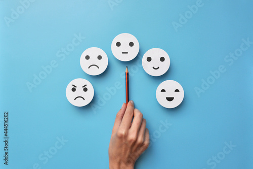 Obraz na plátně The variety of emotions in life