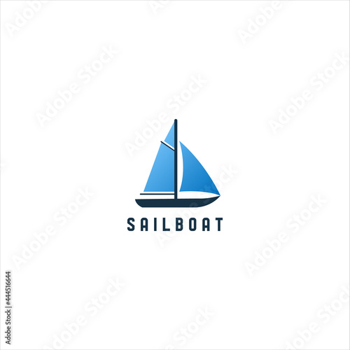 sailboat logo design logo template