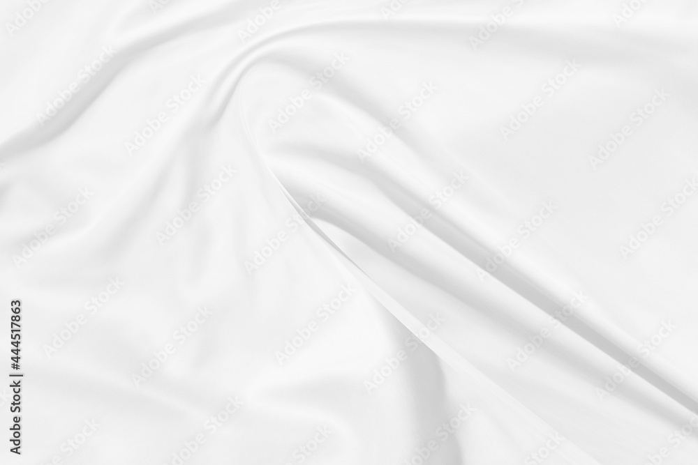 elegrance soft fabric white abstract smooth curve shape decorate fashion textile background